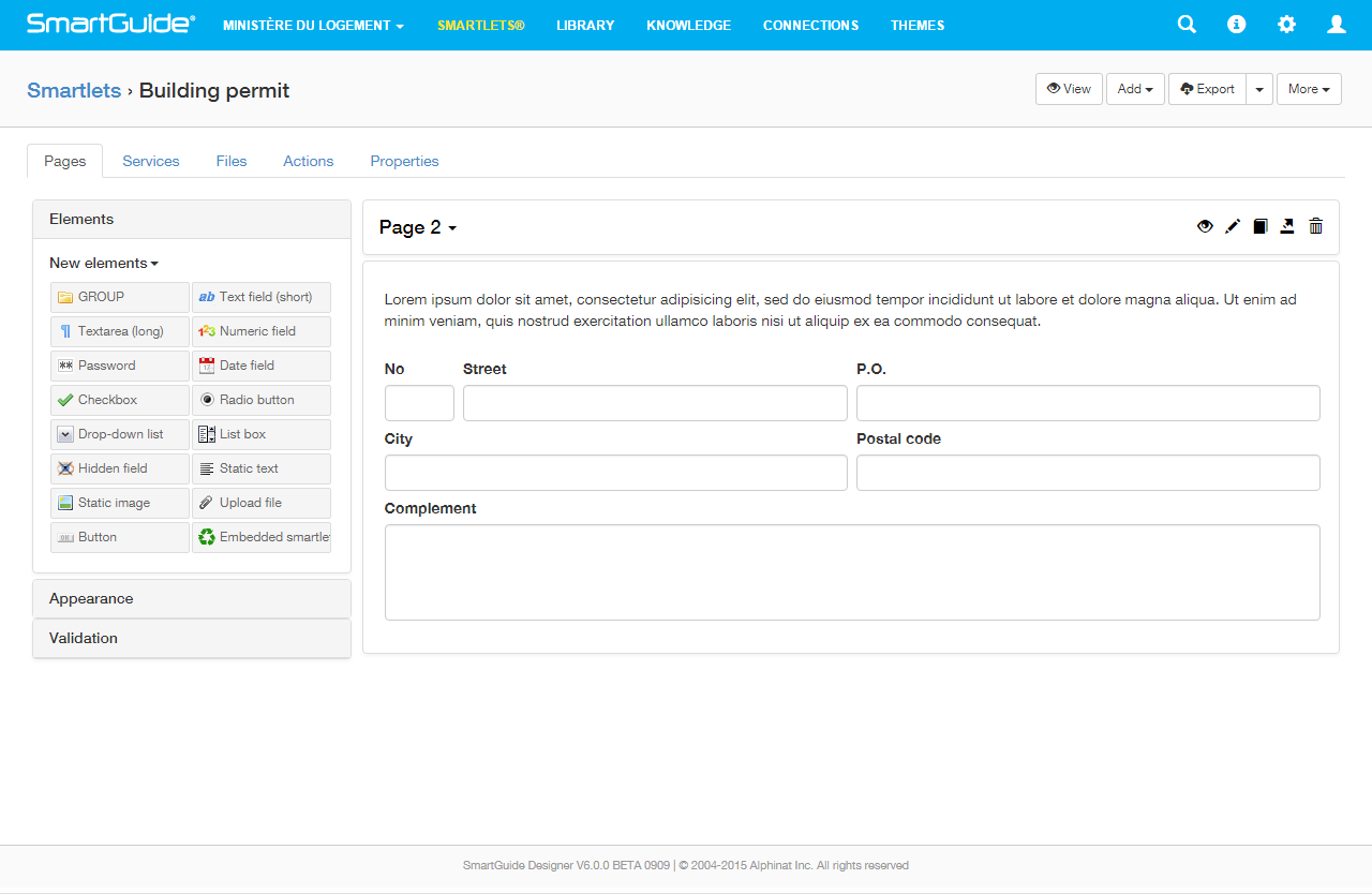 Low code development platform